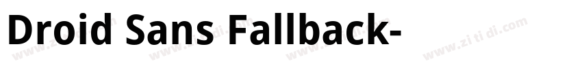 Droid Sans Fallback字体转换